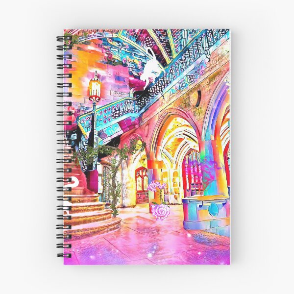 Item preview, Colorful Fantasy Gothic Saieh Hall Staircase designed and sold by EkaArtShop.