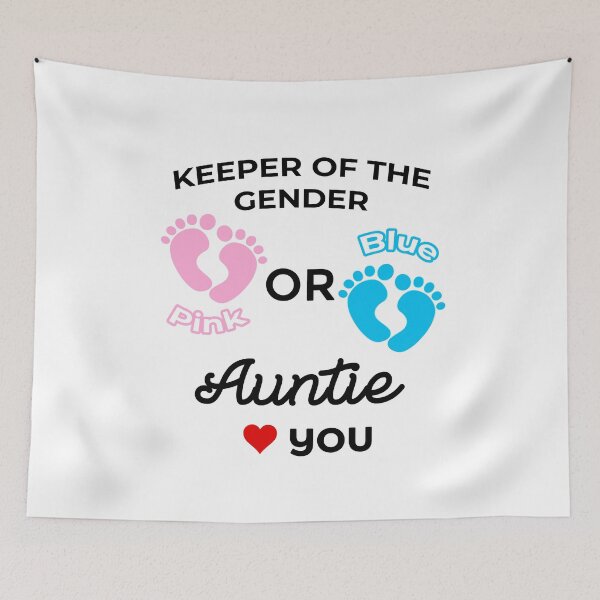 Item preview, Keeper Of The Gender Pink Or Blue, Auntie Loves You designed and sold by CHday.