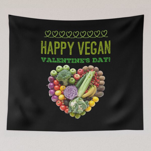 Item preview, Vegan Valentine's Day. Happy Vegan Valentines designed and sold by Mandala108.