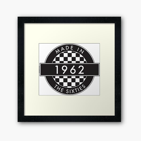 1962: MADE IN THE SIXTIES [Round Type 2] Framed Art Print