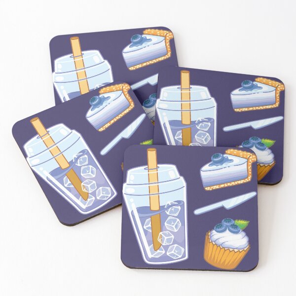 Item preview, Assorted Blueberry Desserts - Purple Soda, Pie and Cupcake designed and sold by Alicia Chee.