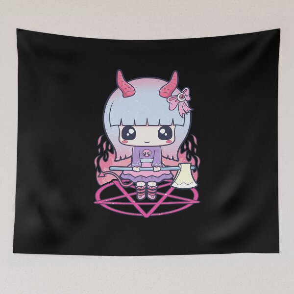 Item preview, Kawaii Pastel Goth Cute Creepy Occult Killer Girl designed and sold by cchiaw.