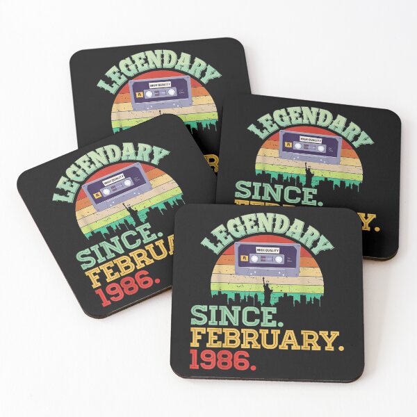 Item preview, Legendary Since February 1986 35th Birthday Vintage Cassette designed and sold by sellexxf69.