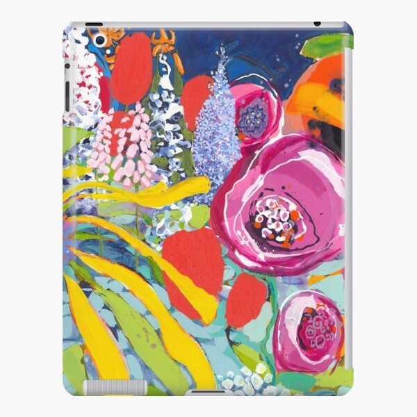Overgrown and Wild - abstract floral painting by Canadian artist, Claire Desjardins iPad Snap Case