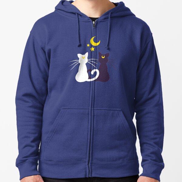 Moon Kitties Zipped Hoodie
