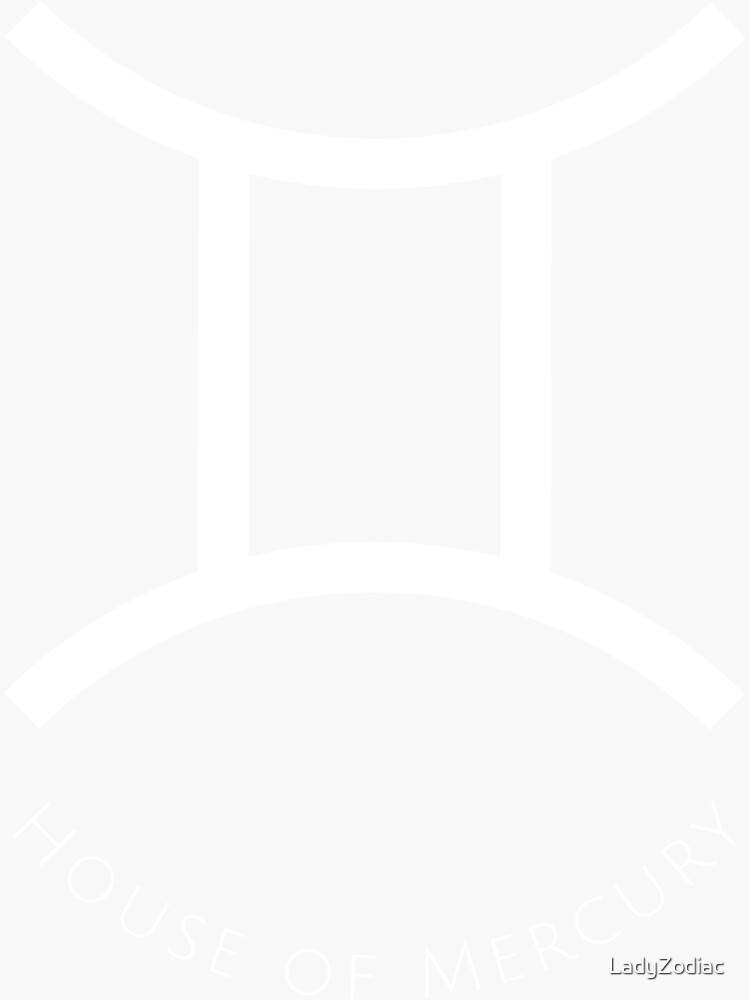 "Gemini Zodiac Sign House of Saturn" Sticker by LadyZodiac Redbubble