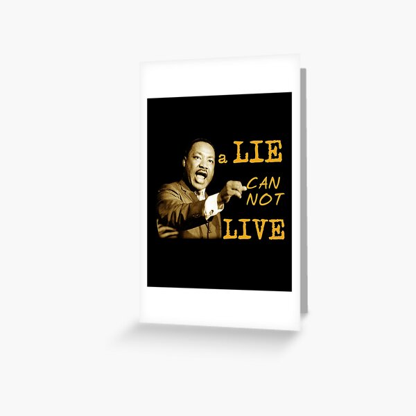 quotes by martin luther king jr Greeting Card