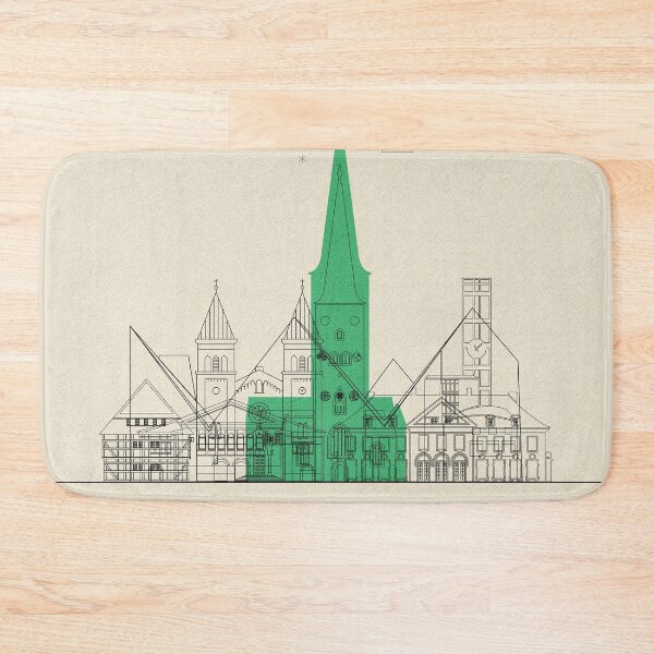 Item preview, Abstract City Posters: Aarhus, Denmark designed and sold by A Deniz Akerman.