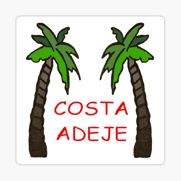COSTA ADEJE Tropical transparent background Sticker