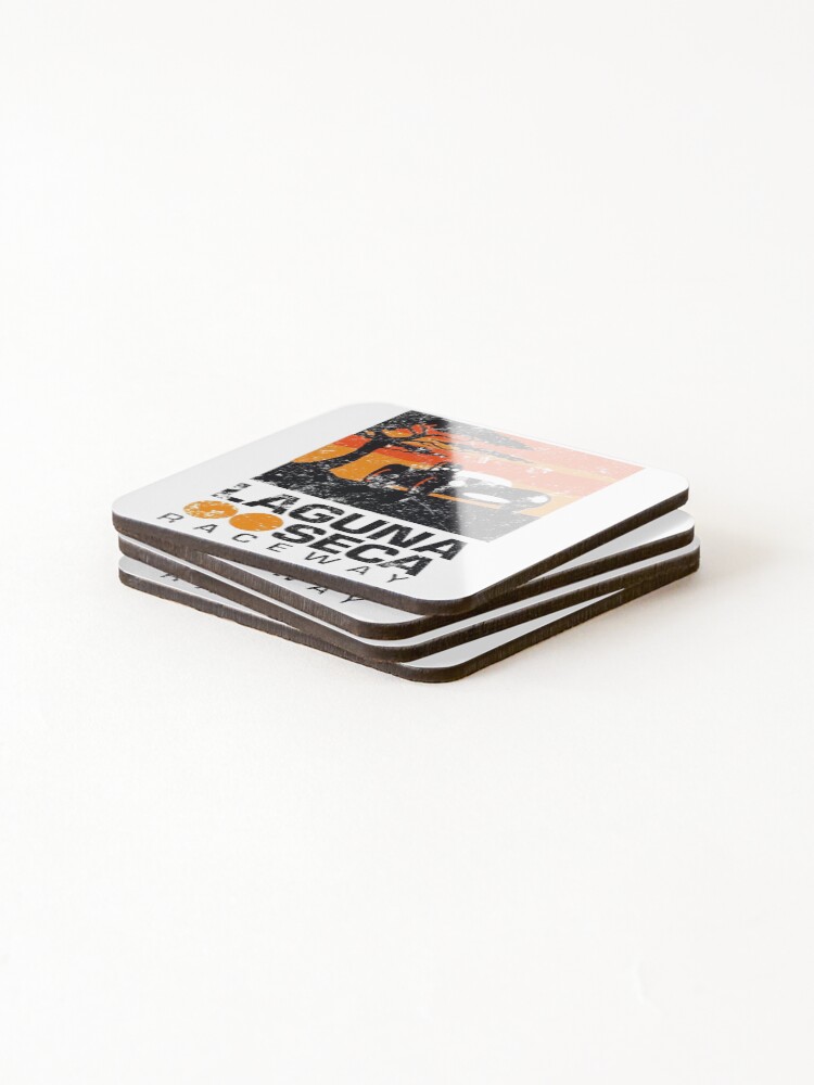 Thumbnail 4 of 5, Coasters (Set of 4), Laguna Raceway designed and sold by Retrorockit.