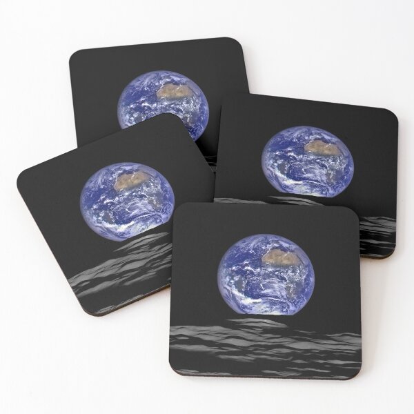 Item preview, Earthrise Earth and Moon Picture by Lunar Reconnaissance Orbiter above Compton crater. designed and sold by jutulen.