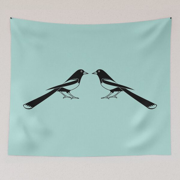 Item preview, Two For Joy - Magpie Illustration designed and sold by TreacleMustard.