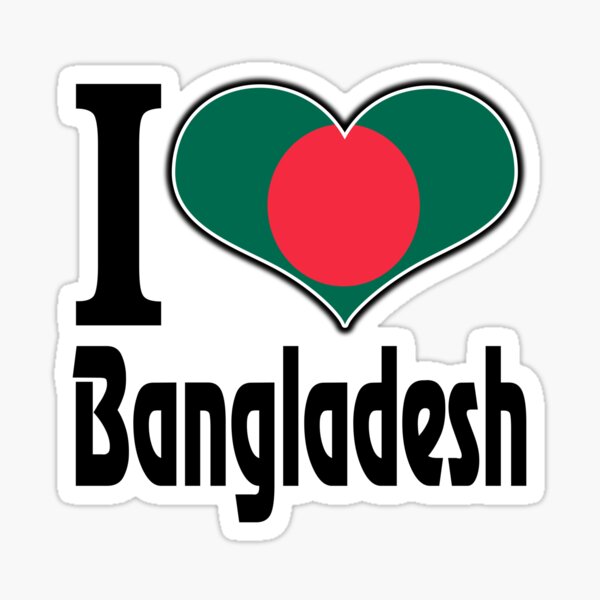 Item preview, I LOVE BANGLADESH designed and sold by Printshophub.