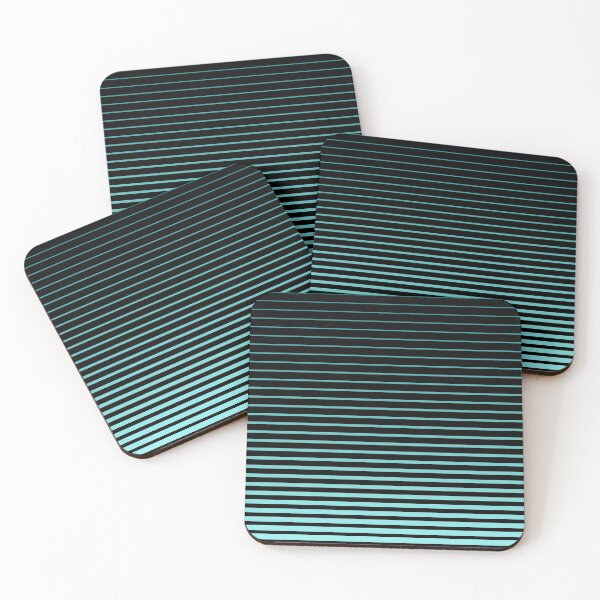 Item preview, Teal and Black Transition Gradient Stripe designed and sold by cgroenewald.
