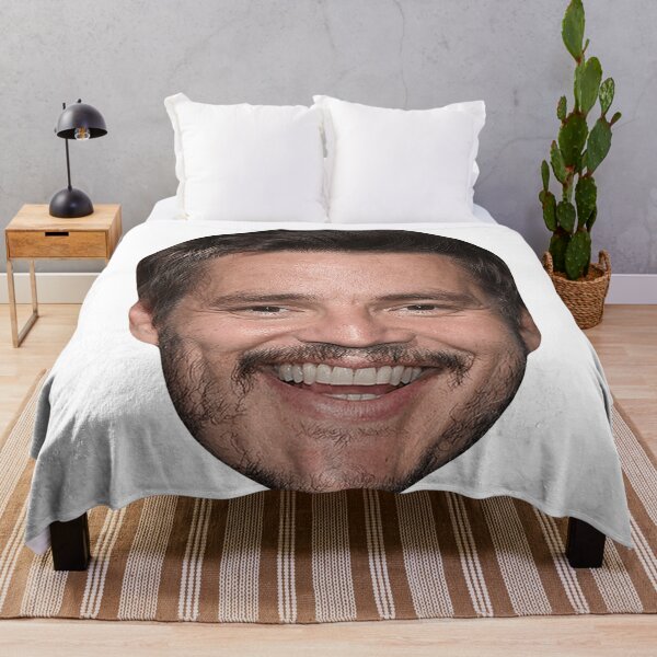 Pedro Pascal floating head Throw Blanket