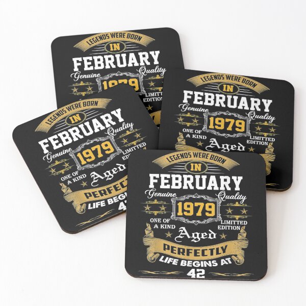 Item preview, Legends Were Born In February 1979 42Th Birthday Gifts designed and sold by toniobnd51.