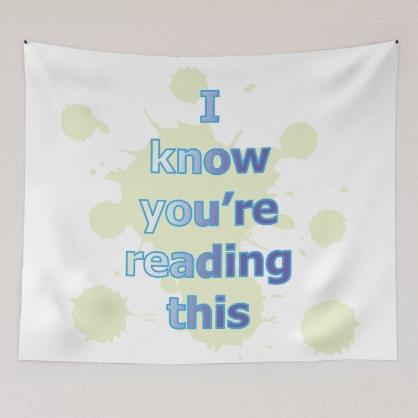 Item preview,  I know you're reading this designed and sold by CSouissi.