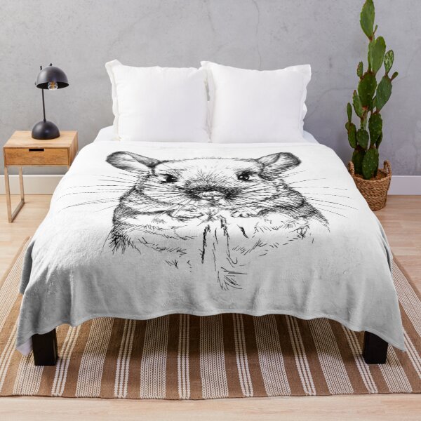 Chinchilla my Love Throw Blanket