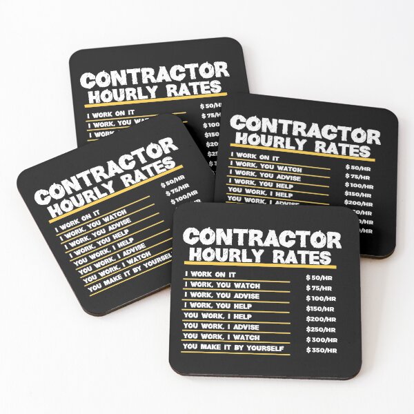 Item preview, Contractor Hourly Rates ~ Funny Contractor Labor Rates, Gift for Contractor Men designed and sold by TeesYouWant.