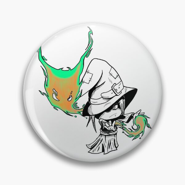Item preview, Little Witch with spirit designed and sold by CrypticFiends.