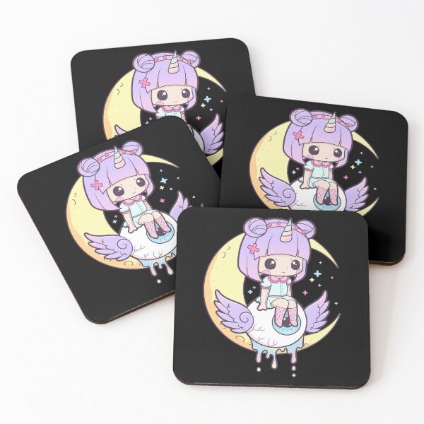 Item preview, Kawaii Pastel Goth Cute Creepy Occult Menhera Girl designed and sold by cchiaw.