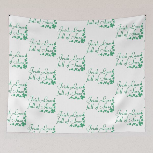 Item preview, Irish Lass Full of Sass Clovers Design designed and sold by SweetAndSpice.