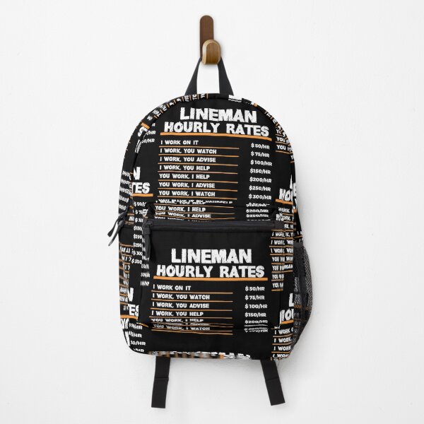 Item preview, Lineman Hourly Rates designed and sold by TeesYouWant.