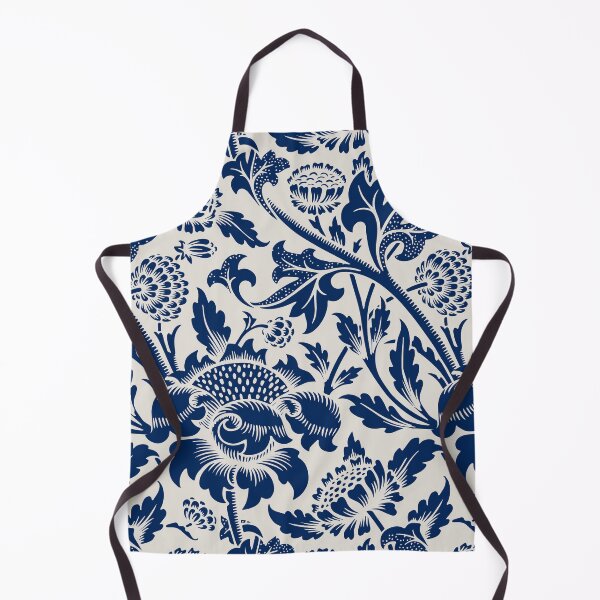 Item preview, Vintage Navy Blue Floral Pattern designed and sold by newburyboutique.