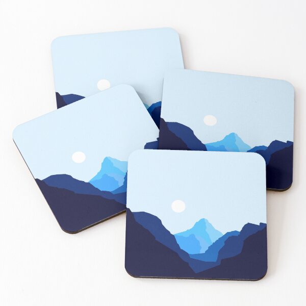 Item preview, Deep Blue Mountain Horizon Sunset designed and sold by Harry Draws Straws.