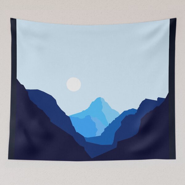 Item preview, Deep Blue Mountain Horizon Sunset designed and sold by Harry Draws Straws.