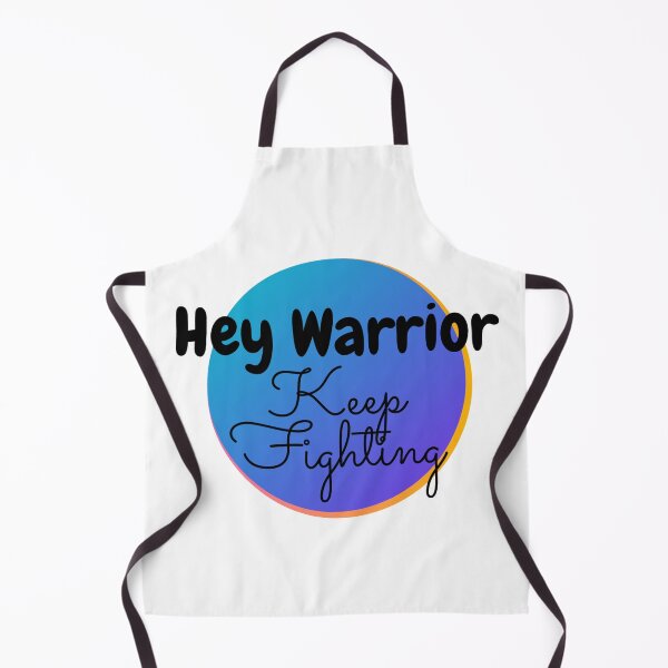Item preview, 'Hey warrior keep fighting' quote design designed and sold by Emilys-Designs-.