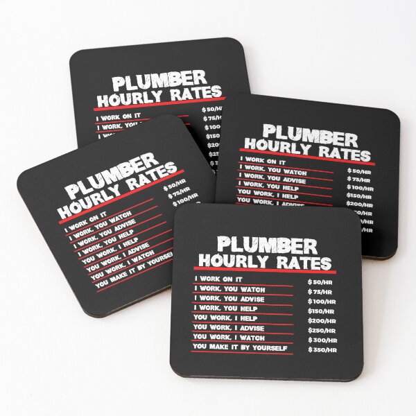 Item preview, Plumber Hourly Rates designed and sold by TeesYouWant.