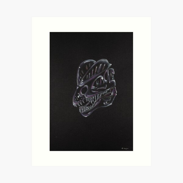 Crâne de veloceraptor Impression artistique