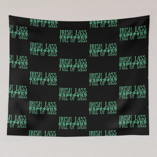 Item preview, Irish Lass Full of Sass Clovers Design 2 designed and sold by SweetAndSpice.