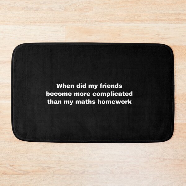 Item preview, Friends more complicated than maths homework  designed and sold by Yeewen88.