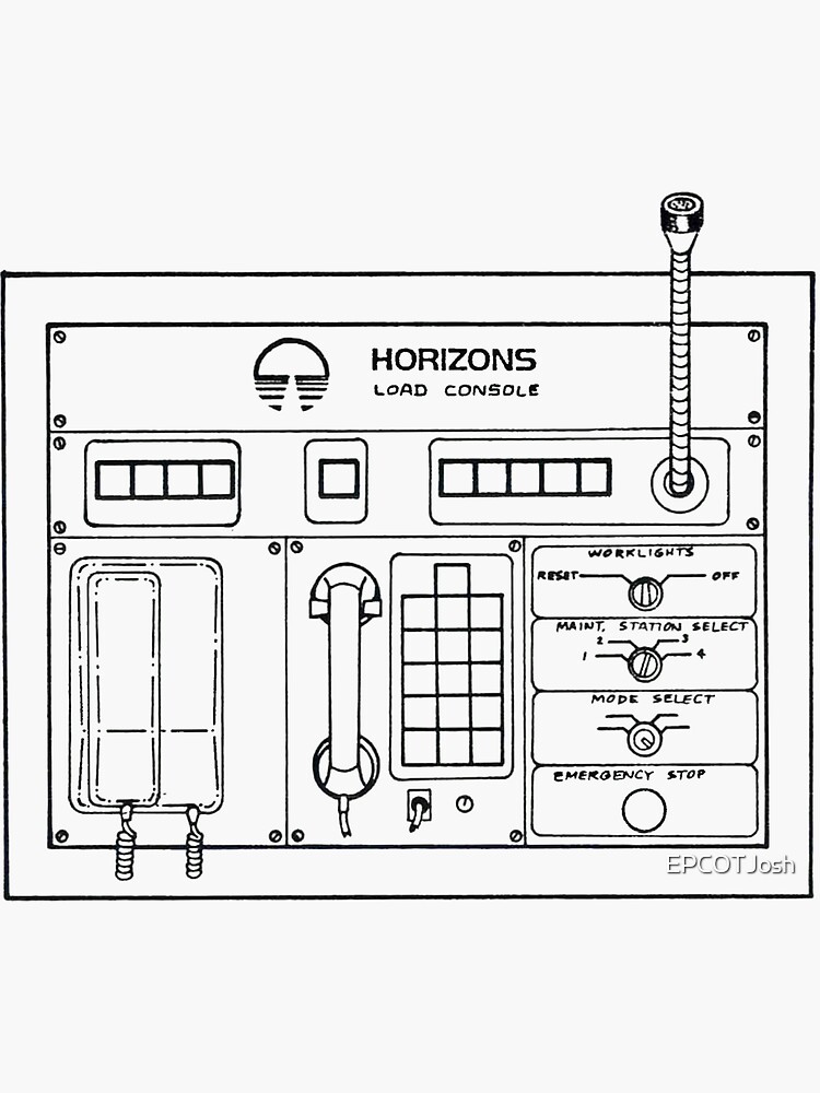 Horizons Load Console Control Panel Diagram from Epcot by EPCOTJosh