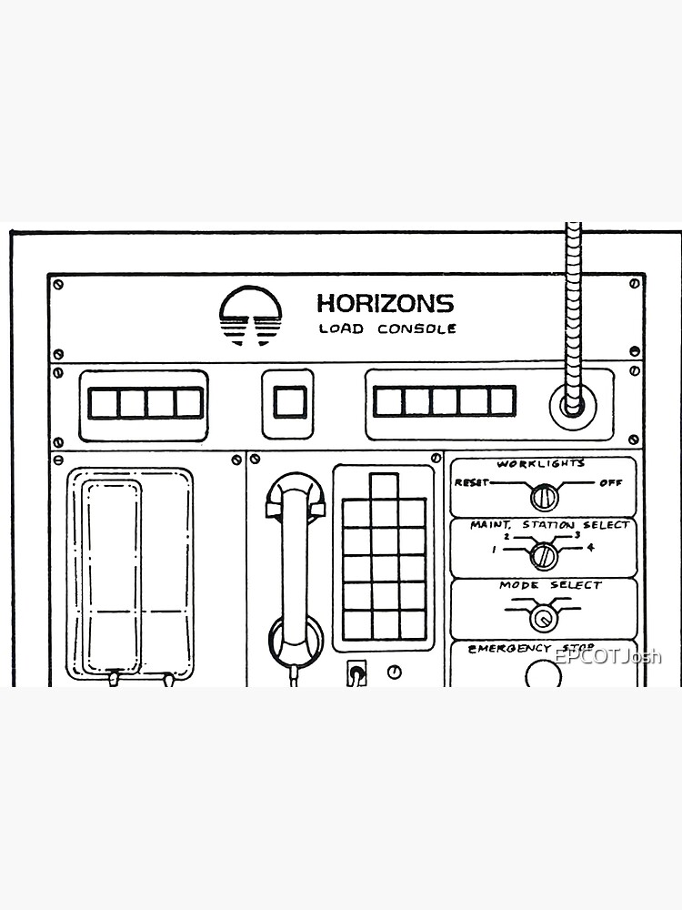 Horizons Load Console Control Panel Diagram from Epcot by EPCOTJosh