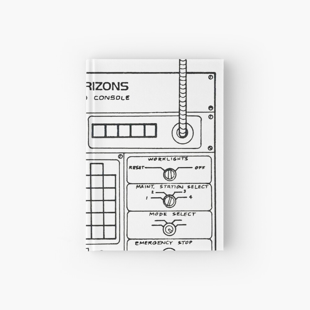 Horizons Load Console Control Panel Diagram from Epcot Hardcover Journal