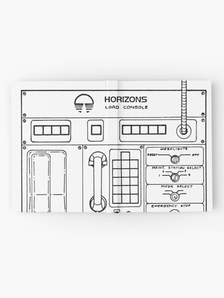 Alternate view of Horizons Load Console Control Panel Diagram from Epcot Hardcover Journal