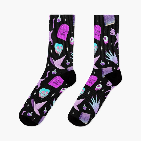 Item preview, Kawaii Pastel Goth Cute Creepy Occult Pattern designed and sold by cchiaw.