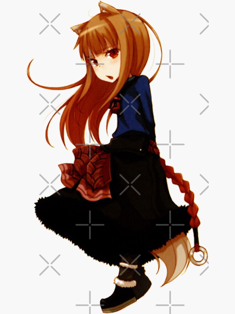 Horo Spice And Wolf Sticker For Sale By Virael Redbubble