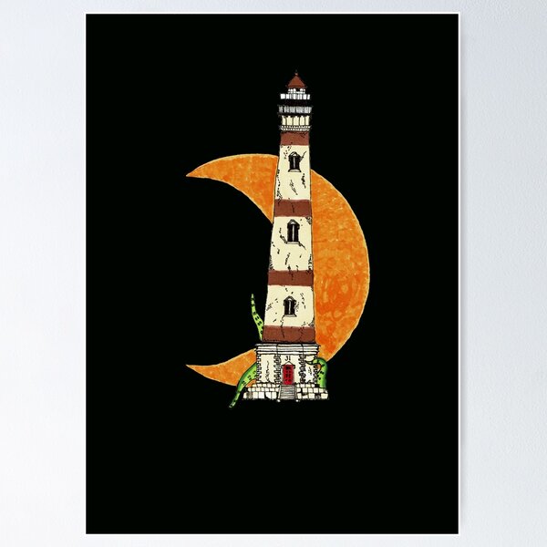 Item preview, Haunted Lighthouse (Black background) designed and sold by BehindDoor31.