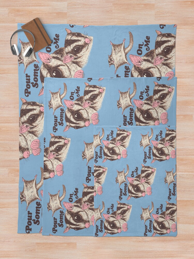 Alternate view of Sugar Gliders Throw Blanket