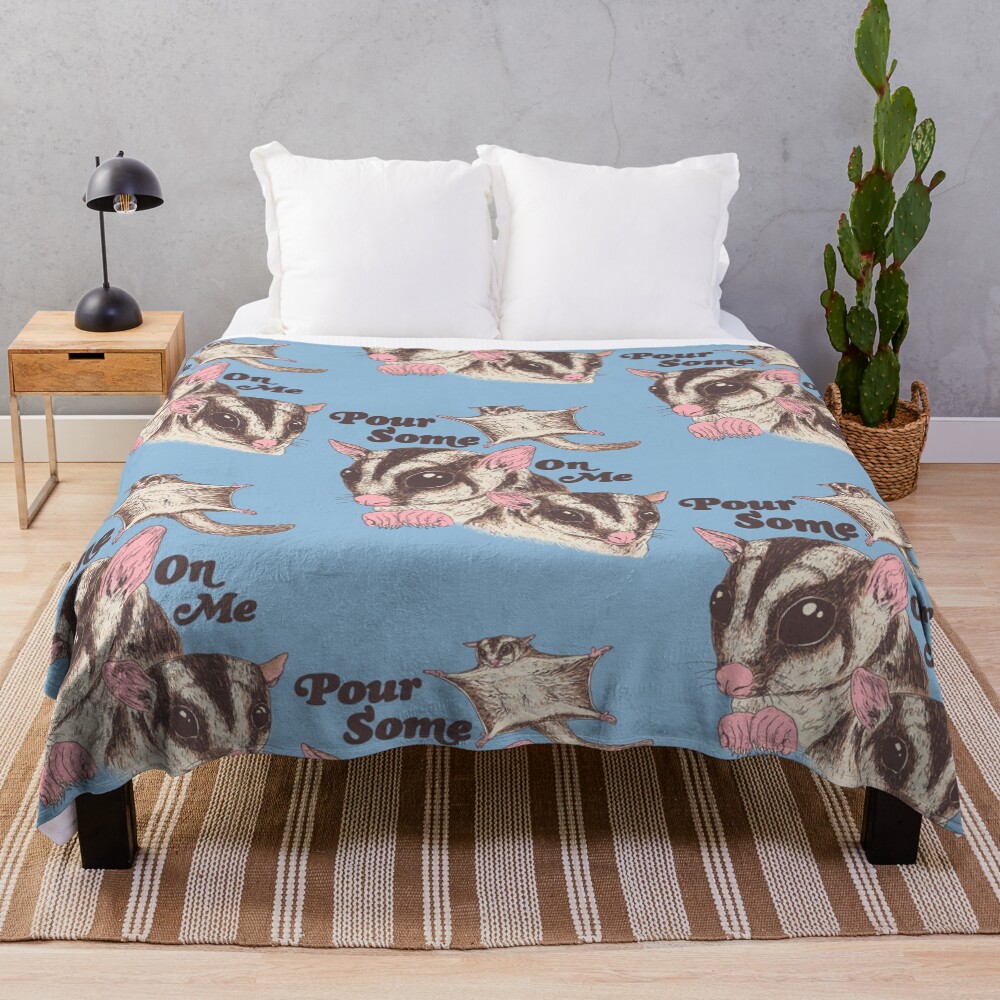 Sugar Gliders Throw Blanket