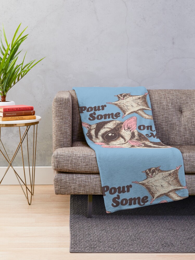 Alternate view of Sugar Gliders Throw Blanket
