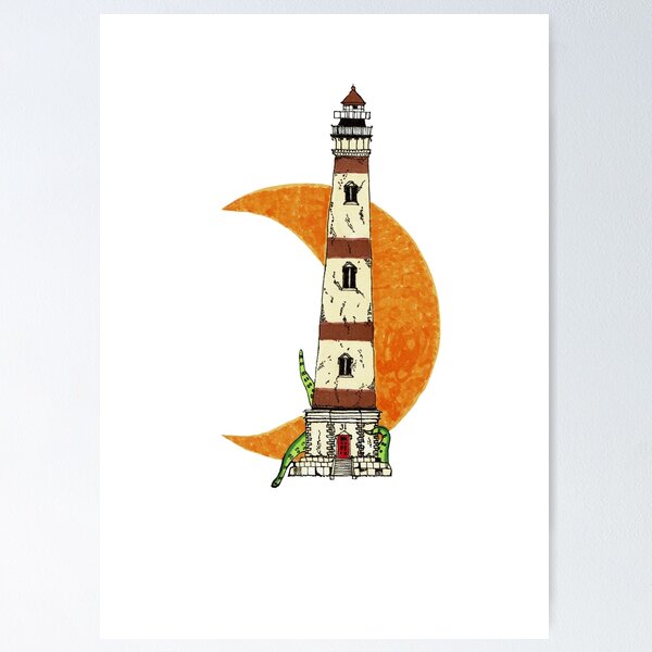 Item preview, Haunted Lighthouse (White background) designed and sold by BehindDoor31.