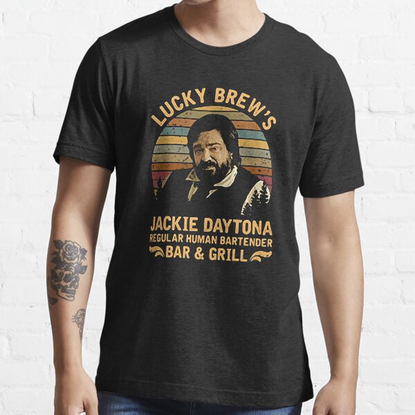 Lucky brew's jackie daytona regular human bartender we do in shadow t-shirt Essential T-Shirt