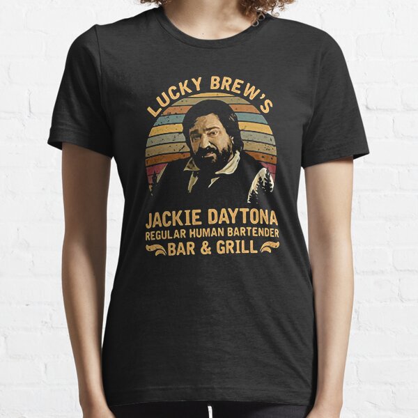 Lucky brew's jackie daytona regular human bartender we do in shadow t-shirt Essential T-Shirt