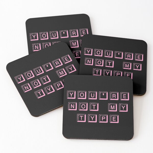 Artikelvorschau, You're Not My Type (Pink) entworfen und verkauft von Graograman.