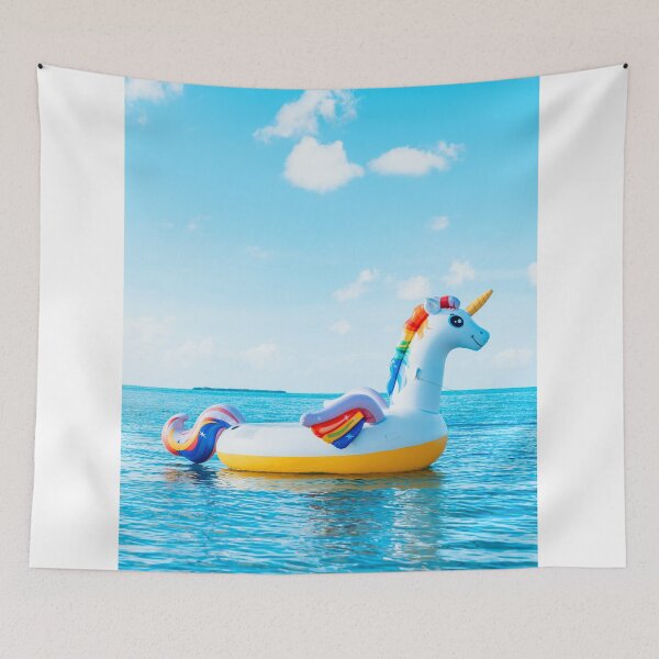 Item preview, Tropical Ocean Summer Unicorn Pool Float designed and sold by newburyboutique.
